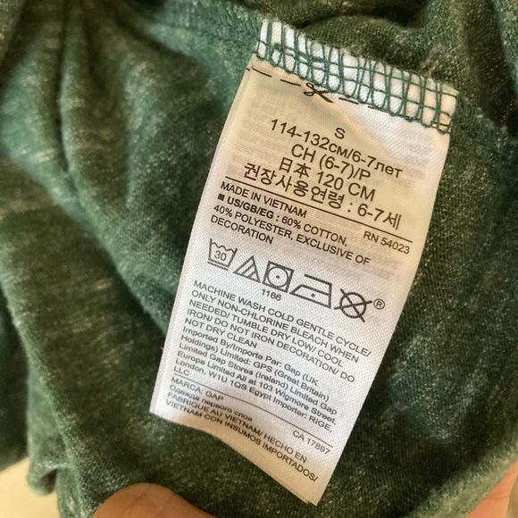 Gap Boy’s Short Sleeves Cotton 3 Packs Tshirt -Used Sz S- Red-White-Green - Picture 5 of 16